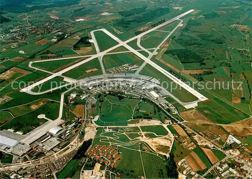 AK / Ansichtskarte Zuerich_ZH Airport Fliegeraufnahme Zuerich_ZH