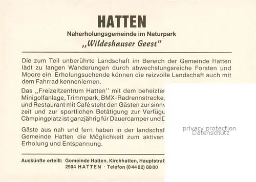 AK / Ansichtskarte Hatten_Oldenburg Freizeitzentrum Kinderspielplatz Schwimmbad Grillplatz Mutter und Kind Camping Restaurant Hatten Oldenburg