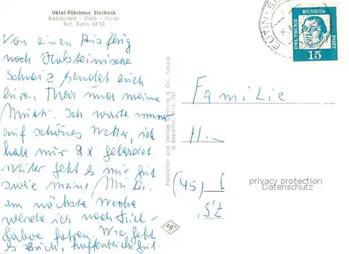 AK / Ansichtskarte Sielbeck_Holsteinische Schweiz Uklei Faehrhaus Restaurant Cafe Sielbeck