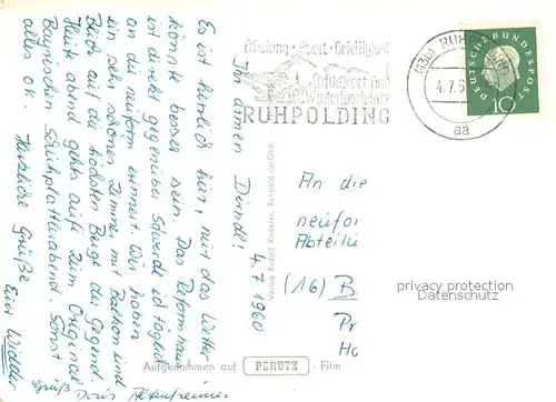 AK / Ansichtskarte Ruhpolding Panorama Ruhpolding