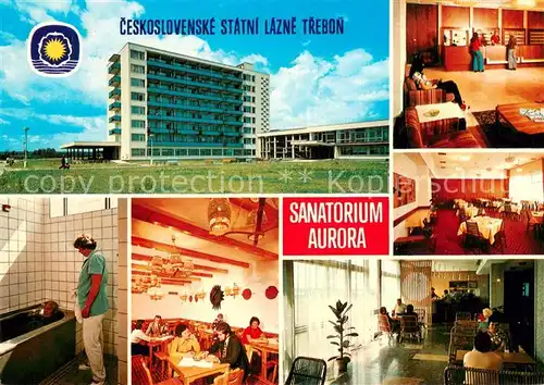 AK / Ansichtskarte Trebone Lazenske Sanatorium Aurora poskytuje komplexni lecbu pohyboveho ustroji Trebone