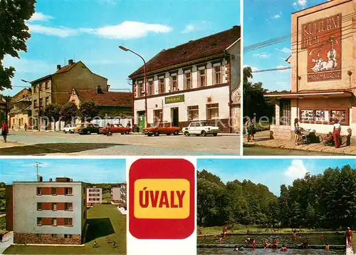 AK / Ansichtskarte Uvaly_Czechia Namesti a Kulturni dum Marie Majerove Sidliste Koupaliste 