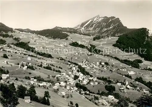 AK / Ansichtskarte Amden_SG Panorama mit Leistkamm Amden_SG