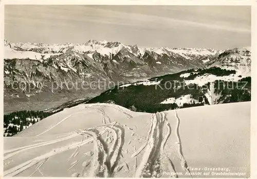 AK / Ansichtskarte Flums__SG Grossberg Protkamm Aussicht auf Graubuendneralpen 