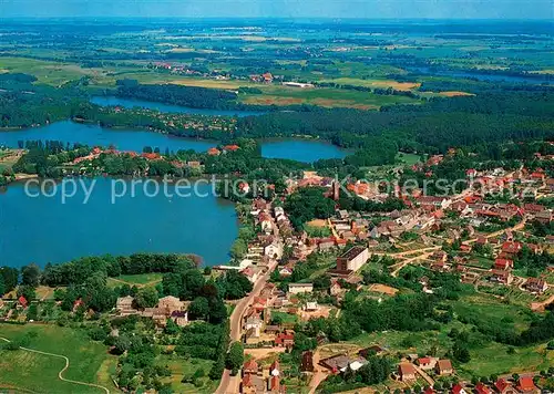 AK / Ansichtskarte Feldberg_Mecklenburg Fliegeraufnahme Feldberg_Mecklenburg