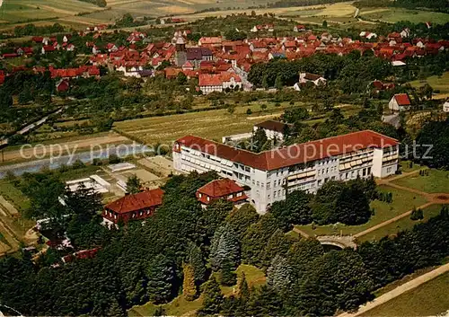 AK / Ansichtskarte Immenhausen_Hessen Philippstiftung Fliegeraufnahme Immenhausen Hessen