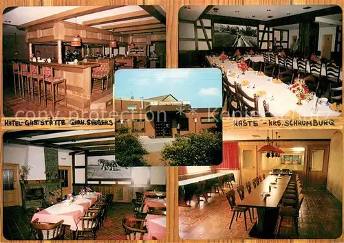 AK / Ansichtskarte Haste_Wunstorf Hotel Gaststaette Seegers Bar Gastraeume Haste_Wunstorf