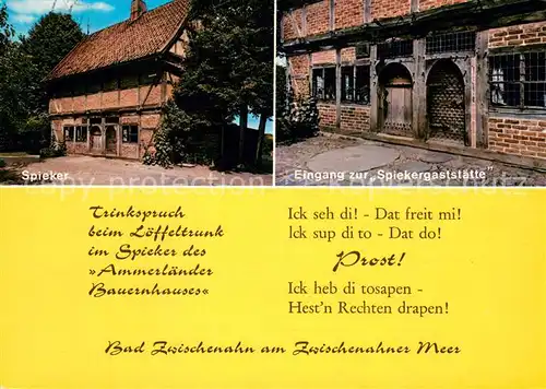 AK / Ansichtskarte Bad_Zwischenahn Spieker Eingang zur Spiekergaststaette Bad_Zwischenahn