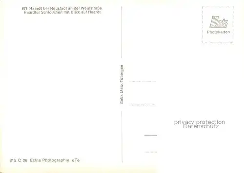 AK / Ansichtskarte Haardt_Weinstrasse Haardter Schloesschen Haardt_Weinstrasse