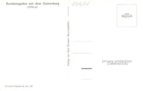 AK / Ansichtskarte Berchtesgaden Teilansicht m. Untersberg Berchtesgaden