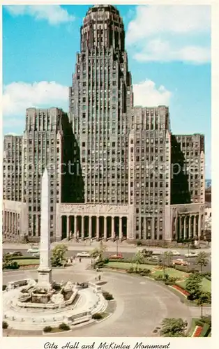 AK / Ansichtskarte Buffalo_New_York City Hall McKinley Monument Buffalo_New_York