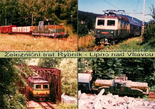 AK / Ansichtskarte Eisenbahn Lipno nad Vltavou Eisenbahn