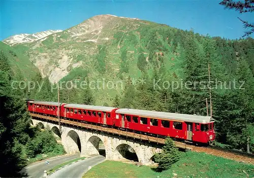 AK / Ansichtskarte Eisenbahn Lammenviadukt vor Bau Basistunnel Eisenbahn