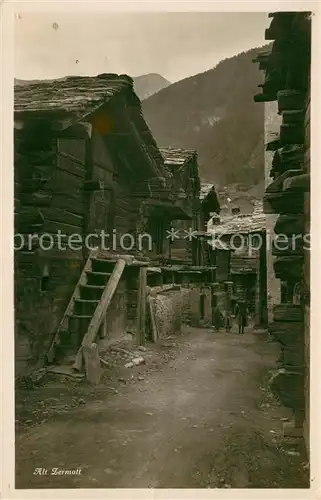 AK / Ansichtskarte Zermatt_VS Partie aus Alt Zermatt Zermatt_VS