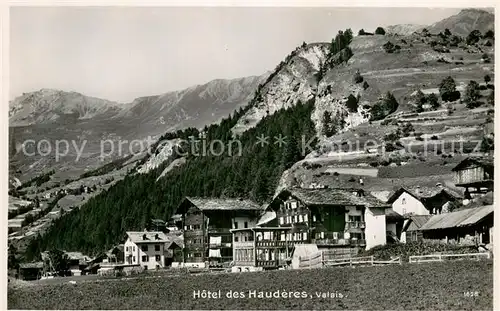 AK / Ansichtskarte Hauderes_Les_VS Hotel des Hauderes 