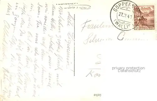 AK / Ansichtskarte Blatten__VS Panorama mit Loetschenbruecke 