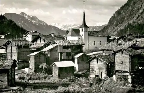 AK / Ansichtskarte Blatten__VS mit Faulhorn Mattwaldhorn und Mischabel 