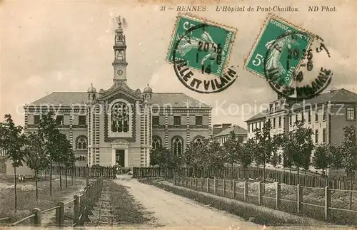 AK / Ansichtskarte Rennes_35 Hopital de Pont Chaillou 