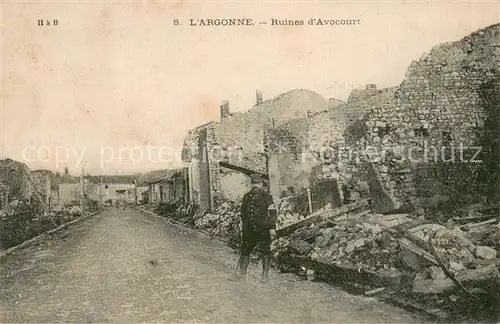 AK / Ansichtskarte Avocourt_55 Ruines 