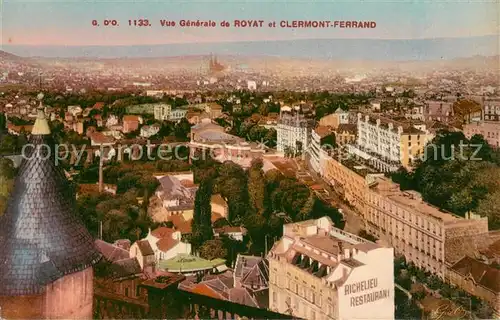 AK / Ansichtskarte Royat_63 les Bains et Clermon Ferrand vue generale 