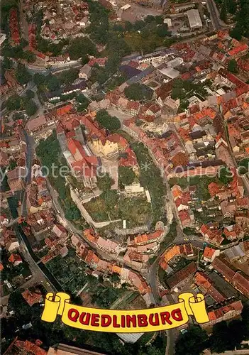 AK / Ansichtskarte Quedlinburg Fliegeraufnahme Quedlinburg