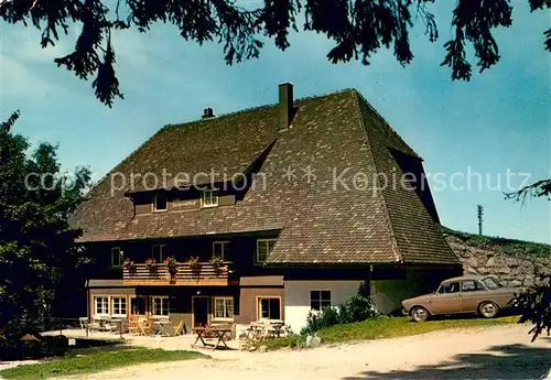 AK / Ansichtskarte Schonach_Schwarzwald Cafe Pension Bergwaldhof Schonach Schwarzwald