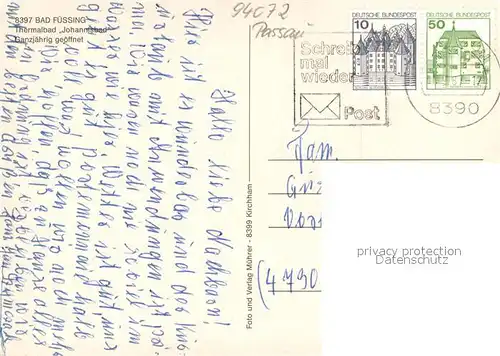 AK / Ansichtskarte Bad_Fuessing Kurklinikum Thermalbad Johannesbad Bad_Fuessing