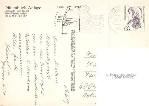 AK / Ansichtskarte Westerland_Sylt Duenenblick Anlage Westerland_Sylt