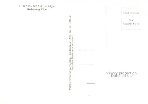 AK / Ansichtskarte Lindenberg_Allgaeu Familienferiendorf Nadenberg Lindenberg Allgaeu