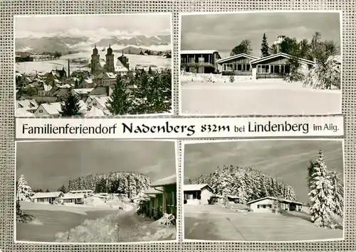 AK / Ansichtskarte Lindenberg_Allgaeu Familienferiendorf Nadenberg Panorama Winteridylle Lindenberg Allgaeu