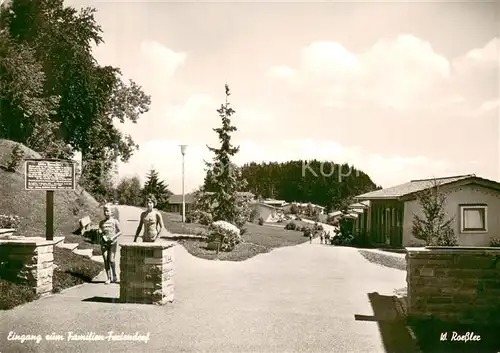 AK / Ansichtskarte Lindenberg_Allgaeu Familienferiendorf Nadenberg Eingang Lindenberg Allgaeu