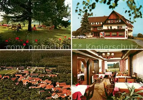 AK / Ansichtskarte Herzogsweiler Cafe Pension Sonnenschein Gastraum Panorama Park Herzogsweiler
