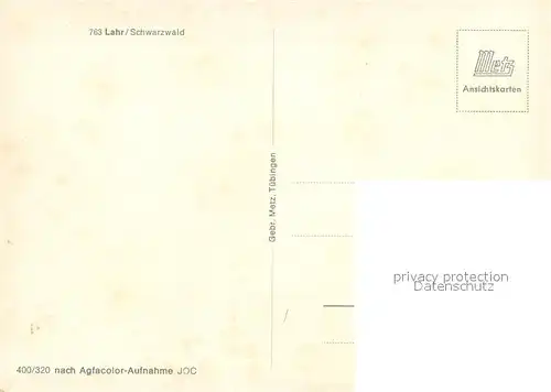 AK / Ansichtskarte Lahr_Baden Gesamtansicht m. Schwimmbad Lahr_Baden