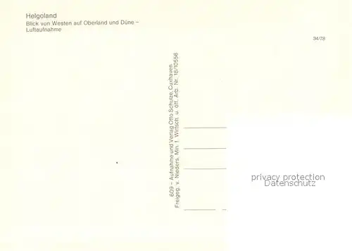 AK / Ansichtskarte Helgoland Fliegeraufnahme Oberland und Duene Helgoland