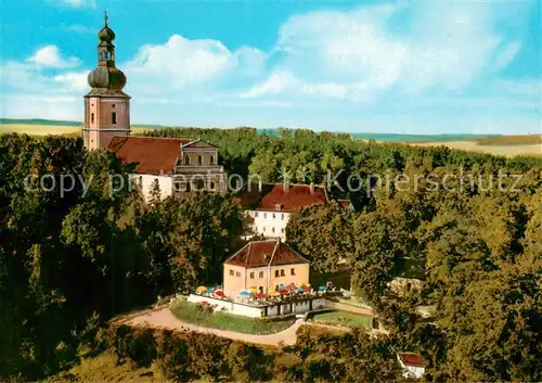 AK / Ansichtskarte Amberg_Oberpfalz Fliegeraufnahme Wallfahrtskirche Maria Hilf m. Berggasthof Amberg Oberpfalz