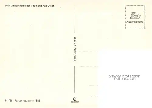 AK / Ansichtskarte Tuebingen Teilansicht Tuebingen