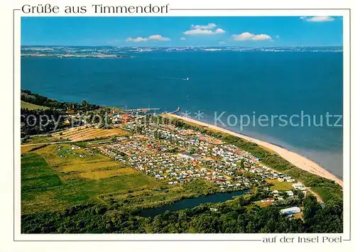 AK / Ansichtskarte Timmendorf_Insel_Poel Fliegeraufnahme Kueste Campingplatz Timmendorf_Insel_Poel