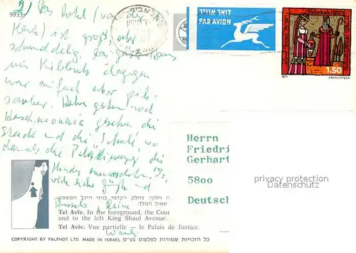 AK / Ansichtskarte Tel_Aviv Teilansicht Tel_Aviv