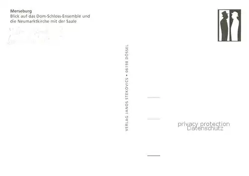 AK / Ansichtskarte Merseburg_Saale Fliegeraufnahme dom Schloss Ensemble Neumarktkirche Saale Merseburg_Saale