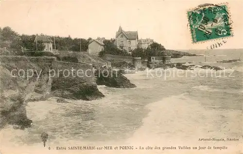 AK / Ansichtskarte Pornic_44 La cote des grandes vallees un jour de tempete 