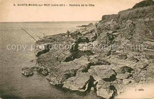 AK / Ansichtskarte Sainte Marie sur Mer Rochers de la Cote Sainte Marie sur Mer