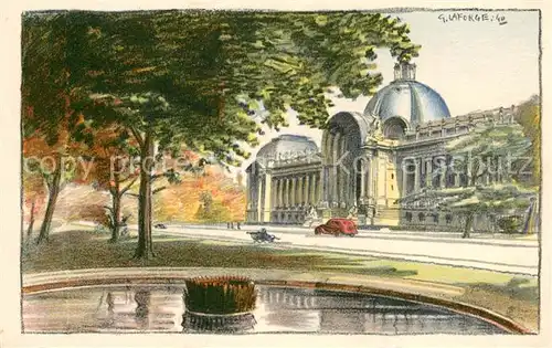 AK / Ansichtskarte Paris_75 Le Petit Palais Illustration Kuenstlerkarte 