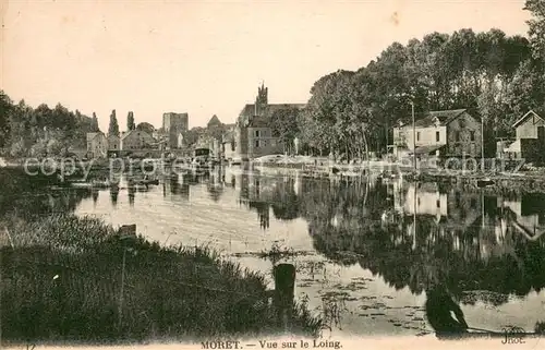 AK / Ansichtskarte Moret sur Loing Vue sur le Loing Moret sur Loing