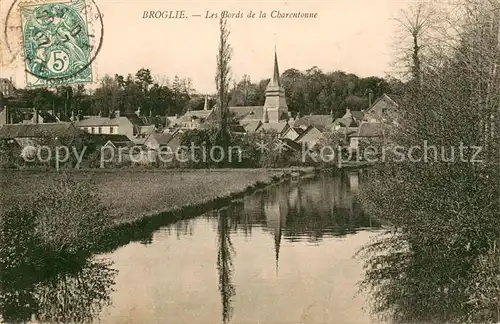 AK / Ansichtskarte Broglie Les bords de la Charentonne Broglie