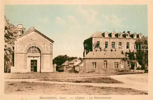 AK / Ansichtskarte Beaumesnil_Eure Eglise le Preventorium Beaumesnil Eure