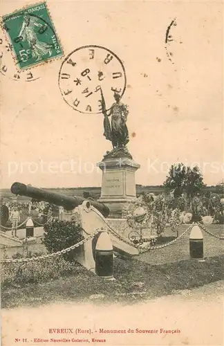 AK / Ansichtskarte Evreux_27 Monument du Souvenir Francais 