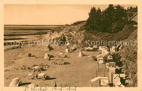 AK / Ansichtskarte Saint Michel Chef Chef La plage Saint Michel Chef Chef