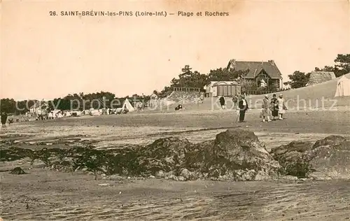AK / Ansichtskarte Saint Brevin les Pins Plage et rochers Saint Brevin les Pins