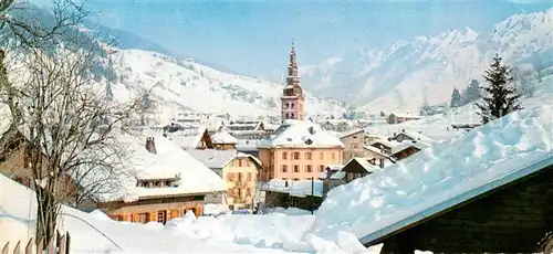 AK / Ansichtskarte Le_Monetier_les_Bains Village sous la neige l hiver en montagne Le_Monetier_les_Bains