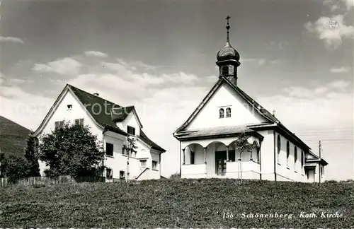 AK / Ansichtskarte Schoenenberg_ZH Kath Kirche Schoenenberg ZH